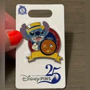 Disney Pin Trading 25th Anniversary - Stitch Dressed as Scoop Sanderson - 2025